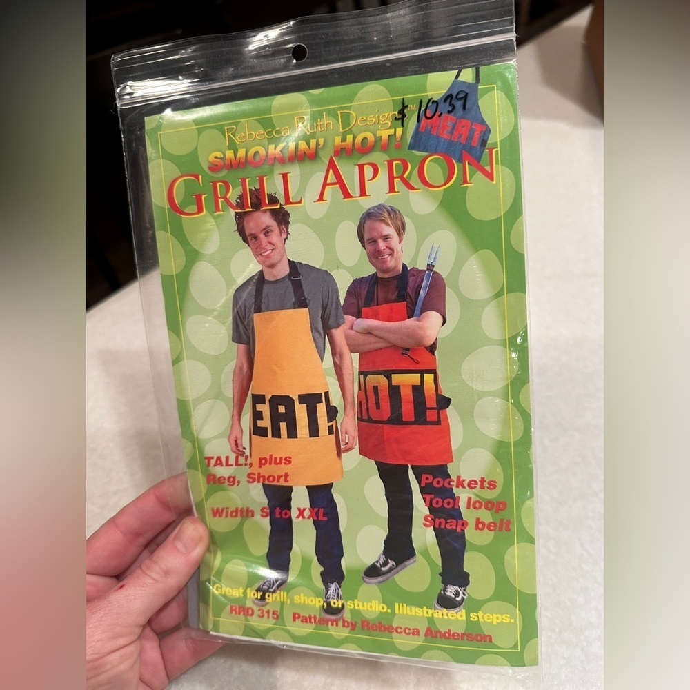 Smokin' Hot Grill Apron pattern
